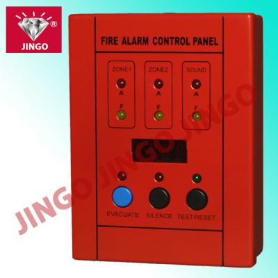 China Conventional fire service alarm 2 wire systems control Slave panel 2 zones for sale