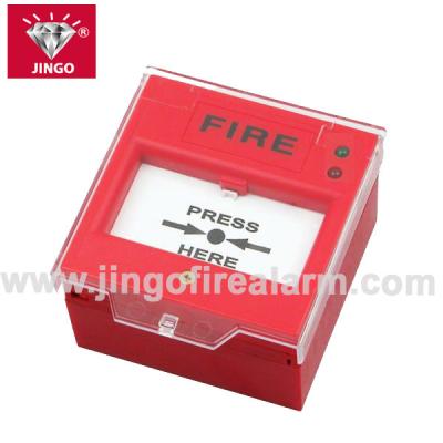 China Conventional fire alarm systems manual call point,reset break glass for sale