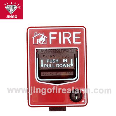 China Conventional fire alarm 24V systems manual call point,reset break glass for sale