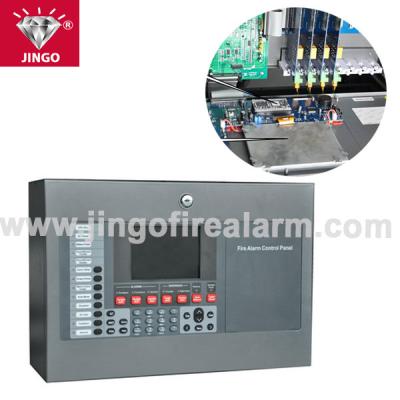 China Addressable intelligent fire alarm 2 wire systems control panel 396 addresses for sale