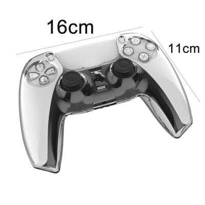 China Plastic Transparent White Hard Cover For PS5 Controller Joystick Protect PS5 Shell Game Accessories for sale