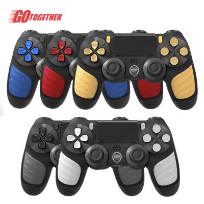 China With handbreak new style vibration color hot selling button dual and blocks game wireless controller for ps4 gamepad for sale