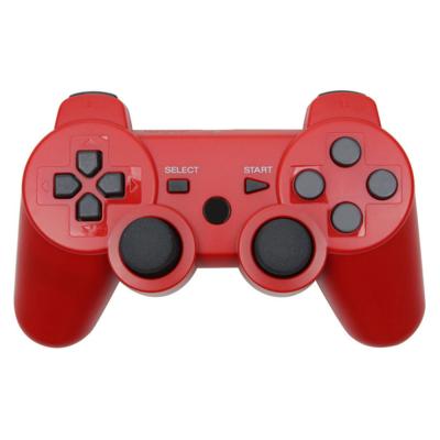 China Hot Selling Red Vibration Motor ps3 Game Pad Controller B T Controller For PS3 Wireless Joystick for sale