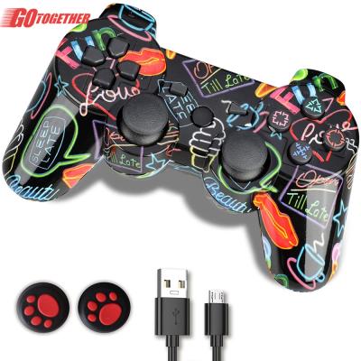 China New Style VIB MOTOR Game Wireless Controller For PS3 With Picture 600mah Joystick 100%tested Color Box for sale