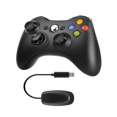 China Wireless VIBRATION MOTOR 2.4GHZ Gamepad Controller With Dual Vibration Enhanced Receiver Game Controller For Xbox 360 for sale