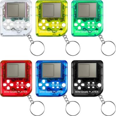 China Mini Brick Game Classical Portable ABS Brick Game Console With Hanging Chain Festival Mini Gift Birthday Game for sale