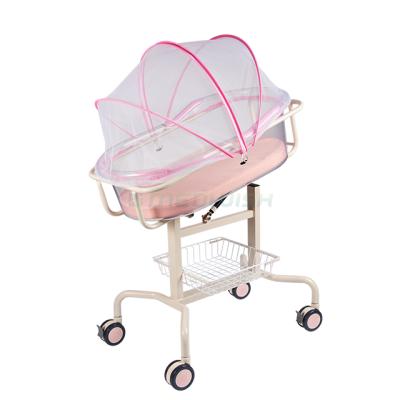 China OEM AG-CB009 baby furniture baby furniture production modern wholesale durable mobile medical hospital infant bed safe baby crib trolley for sale