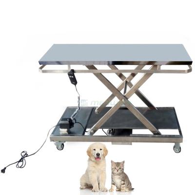 China AG-TZJDAT-860105R Durable Stainless Steel Dog Veterinarian Dog Electric Operating Table Clinic Operating Surgical Table For Animal for sale