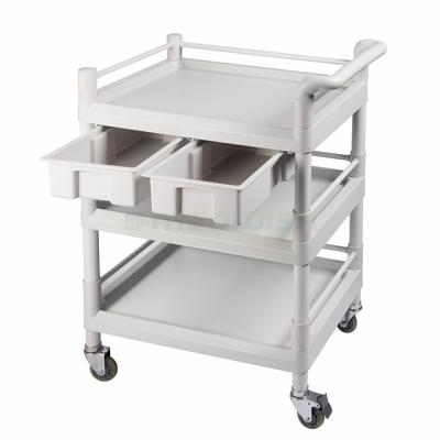 China AG-UTB07 China Wholesale Modern Hospital ABS Mobile Trolley Service Plastic Medical Trolley Trolley For Dental Clinic for sale