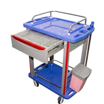 China AG-LPT006B ABS Medical Trolley Modern Chinese Plastic Trolley Hospital Trolley Supplier for sale