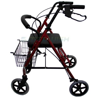 China AG-LY965LH Aluminum Disability Healthcare Physiotherapy Hospital Mobility Medical Folding Walking Aids Elderly Walking Aids Walker For Disabled Adults for sale