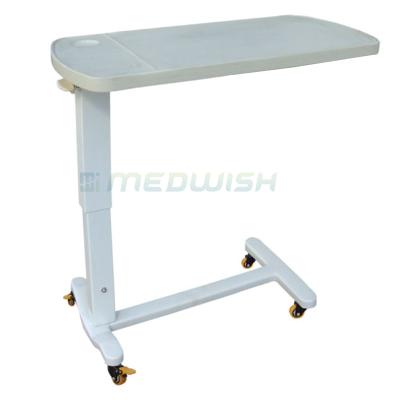 China Modern OEM Design AG-OBT002 ABS Dining Adjustable Board Hospital Medical Wide Used Movable Over Bed Table for sale