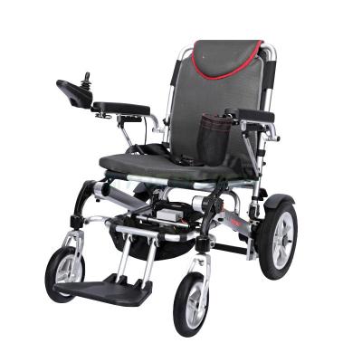 China AG-JSK-P20D Convenient Medical Patient Care Advanced Power Disabled Foldable Lightweight Folding Electric Wheelchair for sale