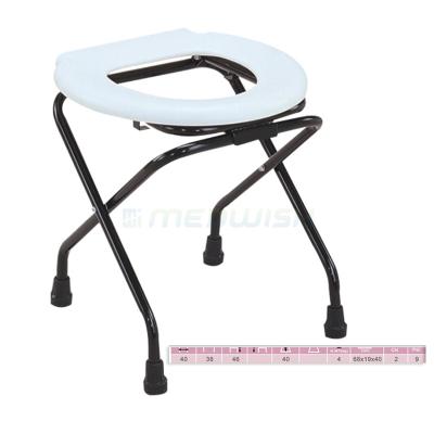 China Health Care Physiotherapy AG-897 Hospital Bathroom Commode Toilet Seat Folding Patient Portable Toilet Chair For Elderly for sale