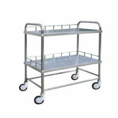 China AG-SS020 Modern Mobile Operating Room Trolley Stainless Steel Surgical Instrument Trolley for sale