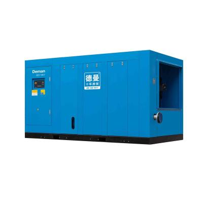 China Good quality VF Inovance inverter P.M. IE4 motor drive direct injection molding air compressors from factory 135kw 7bar in China DN 100 5000 for sale