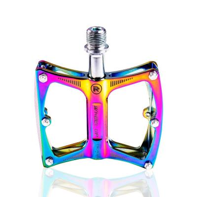 China Durable Waterproof Morden Aluminum Alloy Bike Bicycle Platform Widen Colorful Pedals Bicycle Pedals for sale