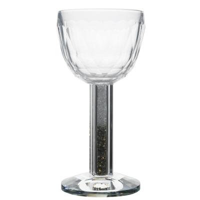 China Northern European Clear Glass Romantic High Foot Dinner Candlestick Style Crystal Candle Holder for sale