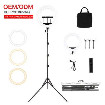 China Foldable Video Camera Selfie Fill Lamp Outdoor Portable Photographic Lighting Studio Dimming Tripod Stand LED Ring Light for sale