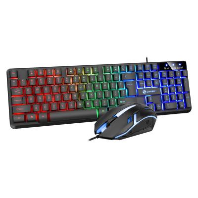 China Hover Luminescent Wireless Keyboard Mouse Anti-fall Gaming Feel ESports Mechanical Gaming Mouse Keyboard for sale