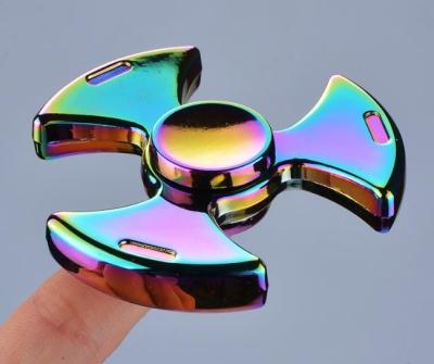 China EDC New Colorful Flying ax fidget hand spinner, decompression fidget spinner toys factory price for sale