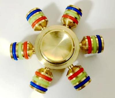 China EDC New Six arms fidget hand spinner, decompression fidget spinner toys factory price for sale