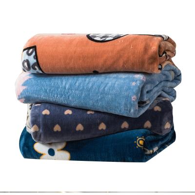 China Autumn and winter fashion flannel high-grade non-toxic printed blanket, thick and warm, can be customized design for sale