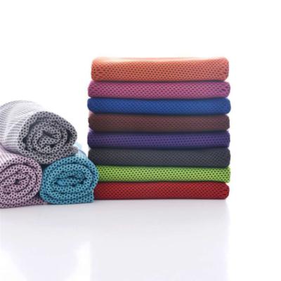 China Viable summer cooling device three layers cold towel fabric anti-heat fitness quick-drying sports cold towel for sale