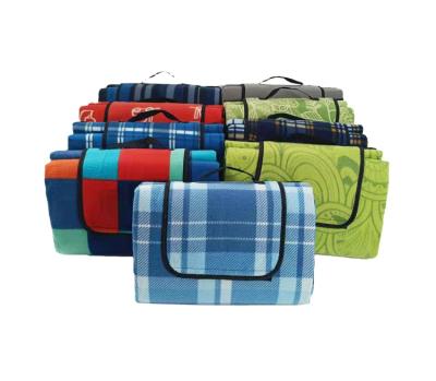 China Hot Selling Printed Camping Mat Waterproof Picnic Blanket Fleece Portable Outdoor Picnic Blanket for sale