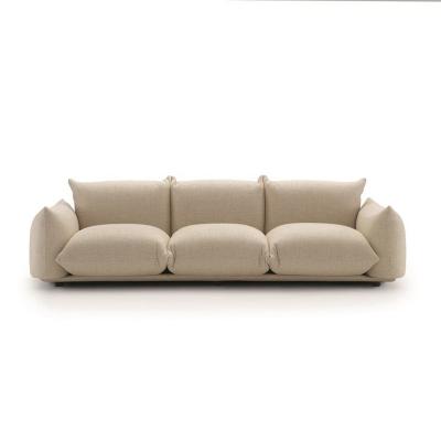 China Wholesale Price Modern European Style 3 Seat Living Room Sofas Three Seat Fabric Hotel Leisure Couch Living Room for sale