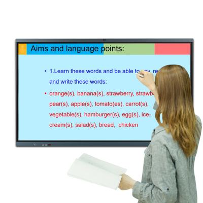 China Conference 55 65 75 Inch Smart Board With Projector And Interactive Whiteboard Smart Board Price for sale