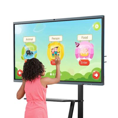 China Conference 75 LCD Touch Screen Monitor Smart Whiteboard Interactive Flat Panel 3840x2160 4K UHD 16:9 for sale