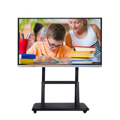 China Conference Led Display Screen 10 Point LED Interactive Touch Screen White Panel All In One For Education for sale