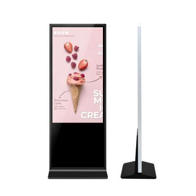 China Indoor Vertical LCD Display Screens Advertising Flash Usb Player LCD Digital Signage Double Sided For Hotel. for sale