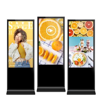 China 55 Inch Indoor Video Display Advertising Board Indoor Led Standing Poster Product For Hotel. for sale