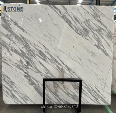 China Freestanding arabescato marble for bathroom wall and stair case with luxury stone arabescato natrual marble slab for sale