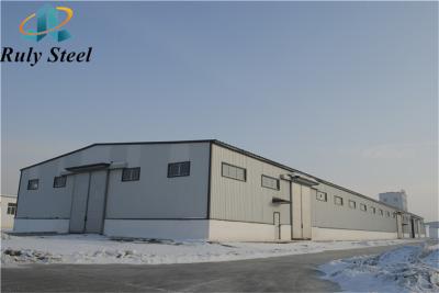 China Single Storey Prefabricated Steel Structure Prefab Storage Buildings Te koop