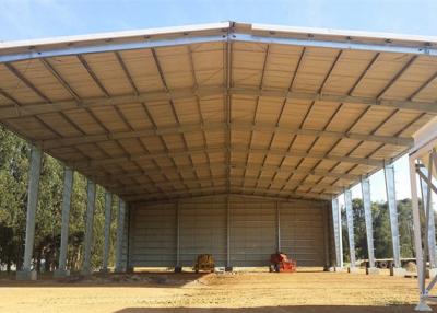 China Metal Farm Fodder storage Open Bay Hay Sheds / Light Steel Structure Buildings for sale