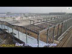 astm a36 lightweight multi spans steel structure warehouse