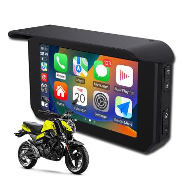 China Motorcycle Autoabc 5 Inch Android Apple Carplay Portable Wireless Auto Display For Motorbike Touch Screen Multimedia Monitor Display for sale