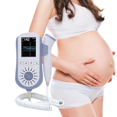 China ABS Ultrasonic Home Pregnancy Doppler Baby Heartbeat Pocket Fetal Doppler for sale