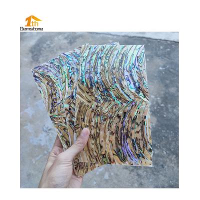 China Europe New Zealand Abalone Veneer Black Pearlescent Broom Shell Sheet for sale