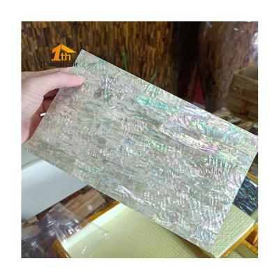 China 2021 New Europe Design Polished Abalone Shell Mother Of Pearl Laminated Sheet for sale