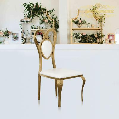 China Foshan Furniture Supplier Modern Rose Gold Banquet Wedding Chair Hotel Stainless Steel Chair for sale