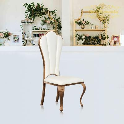 China Modern Popular Hotel Furniture Cheap Gold Metal Chameleon Dining Wedding Event Chairs for sale