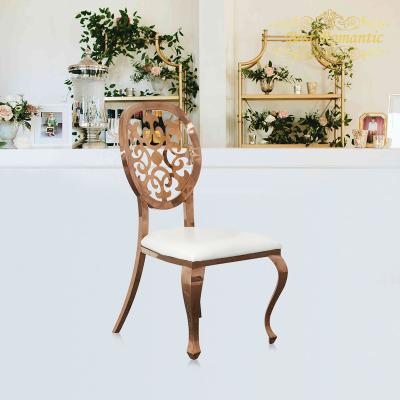 China Gold Stainless Steel Event Furniture Modern Luxury Elegant Wedding Aphrodite Throne Chair for sale