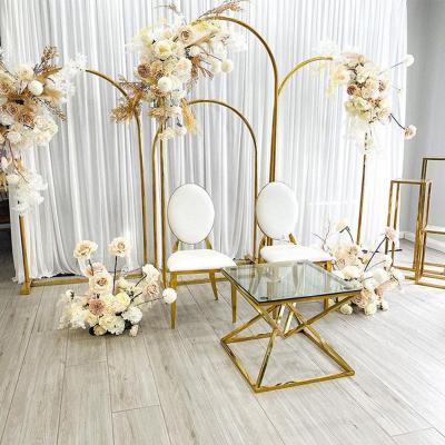 China Australia Rectangle Wedding Decoration Modern Elegant Gold Metal Backdrop for sale