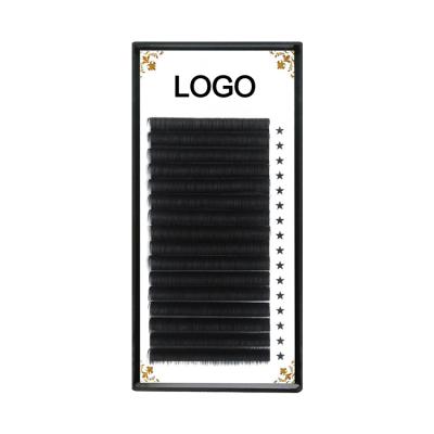 China Different Supplier 16rows 8-22mm Long Natural Easy Fan Qingdao Eyelash Extensions In Stock for sale