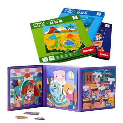 China Safety Kids Play Play Magnetic Foldable Jigsaw Puzzle Jigsaw Puzzle Games Best Activity Book Jigsaw Puzzle Toys Making for sale