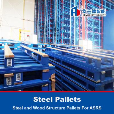 China Stahl- und Holzstruktur-Pallets Eisenpallet Metallpallet für ASRS Automatisches Speicher- und Abholsystem zu verkaufen